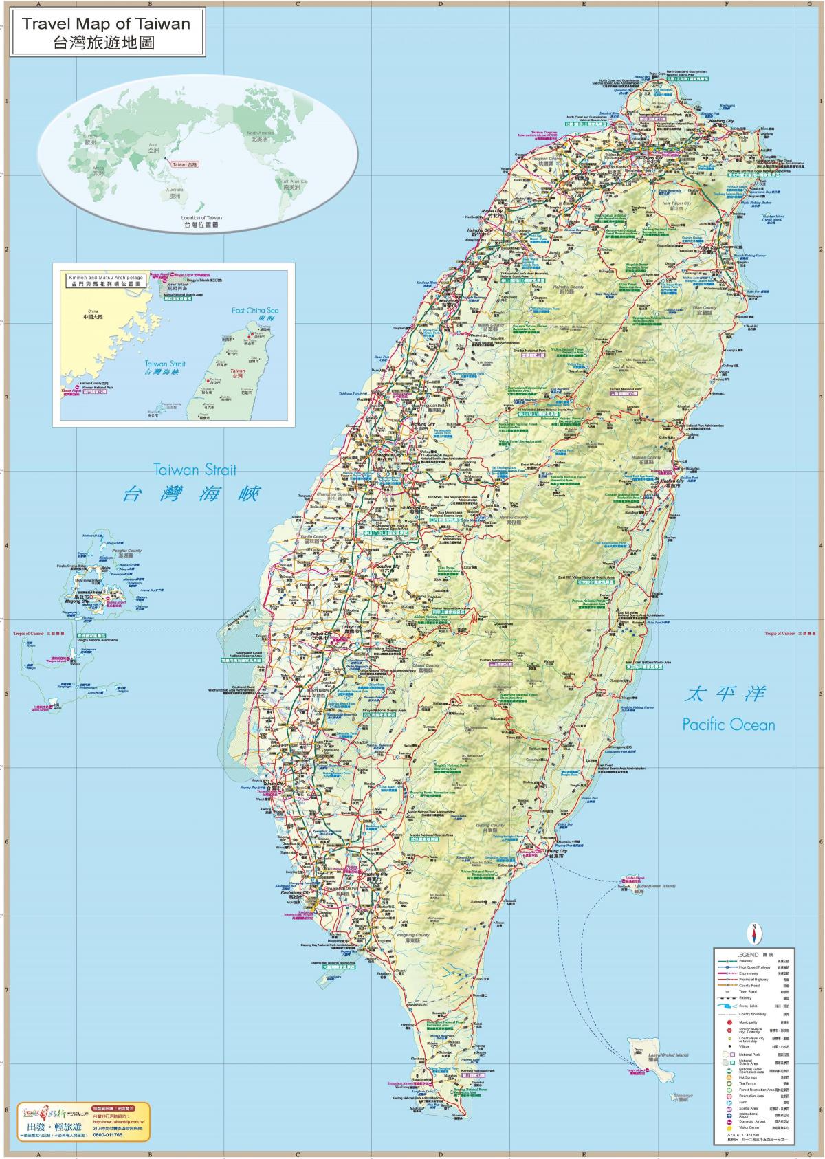 Тайвань даведнік карту