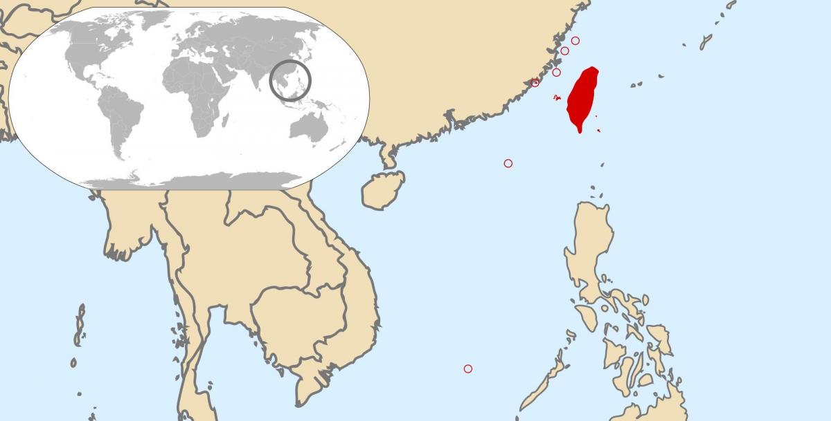 Тайвань глабальнай карце