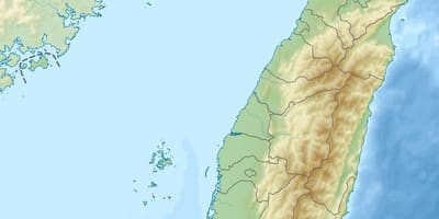 Карта востраў Тайвань