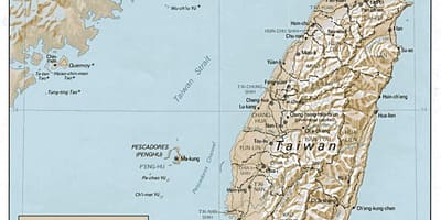 Карта Тайваня серф 