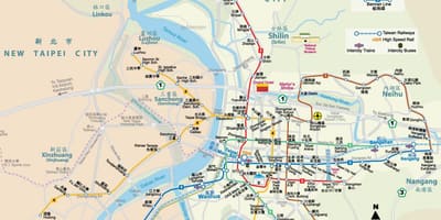 Тайвань Тайбэй MRT карце